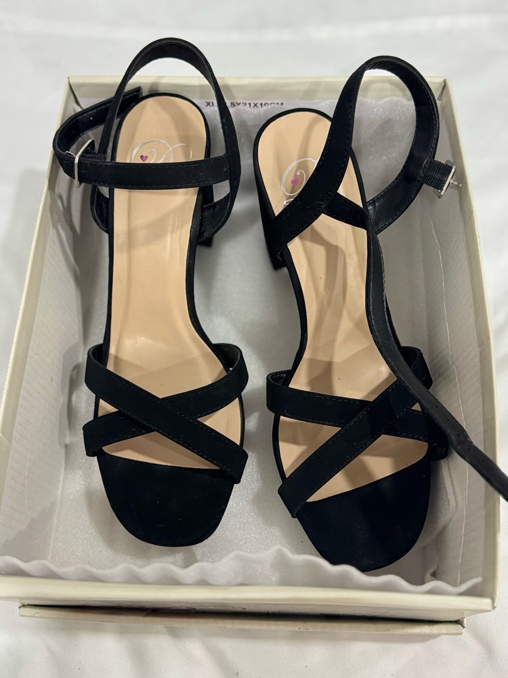 Classic Black Strappy Womens Sandals